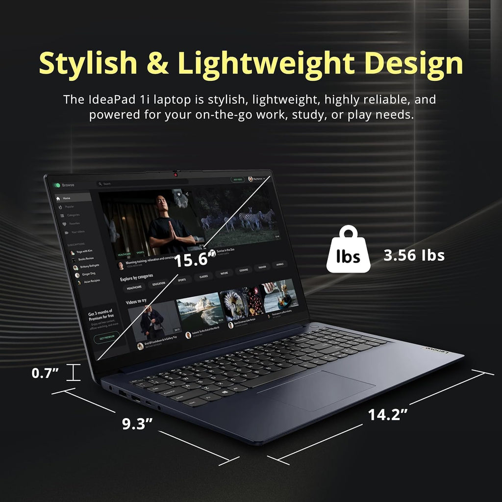 Lenovo 15.6' FHD Touchscreen Laptop Newly Thanksgiving Edition, Powerful Intel Core i5-1335U Processor (Beats i7-1255U), 16GB RAM, 256GB SSD, Windows 11 Pro with Microsoft Office, WOWPC USB