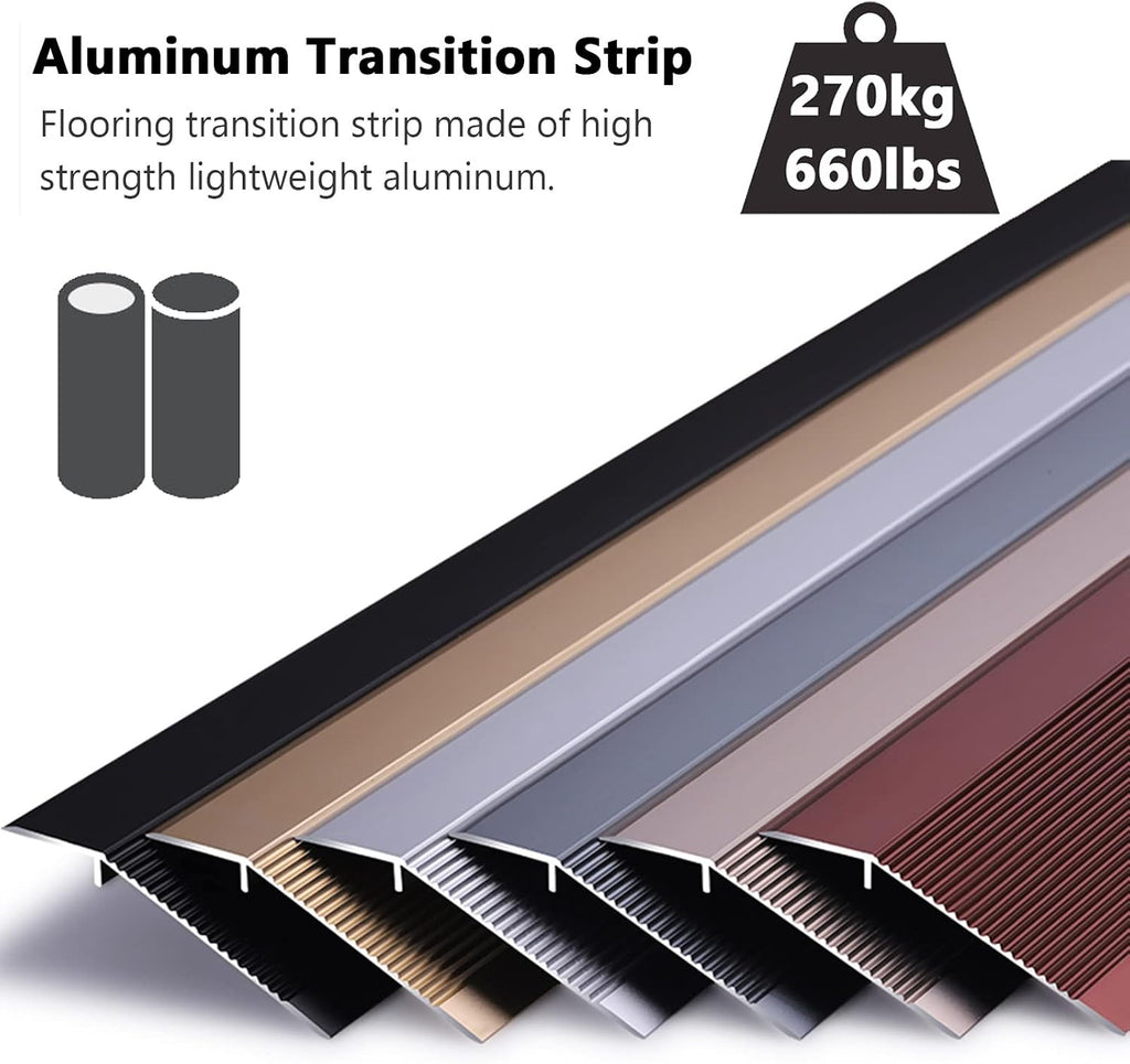 Doorway Uneven Floor Transition Strip, Floor Strips Between Rooms,4' 10cm Extra Wide Threshold Transition Ramps for Doors,Reducer/Edge Trim for Uneven Floor 10CM - L 120cm/47in