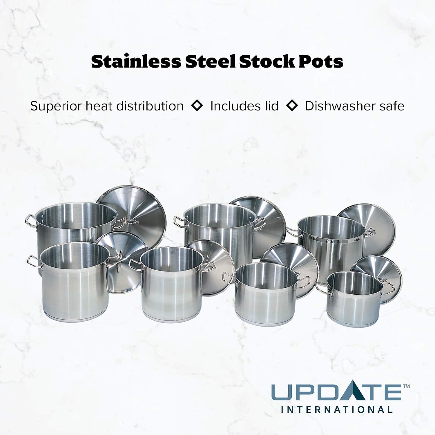24 Qt Stainless Steel Stock Pot w/Cover