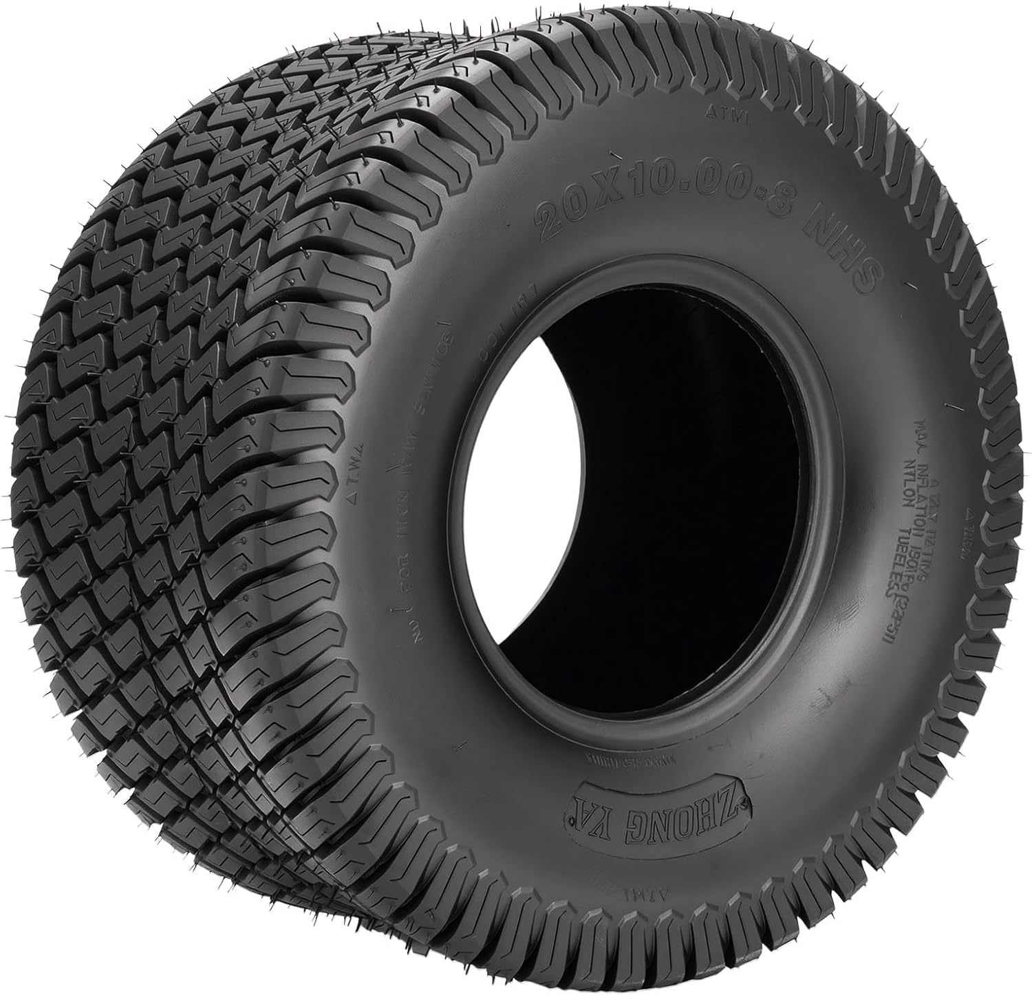 KAX 20x10-8 Lawn Mower Tires,20x10-8 Mud Tires for Off-Road, Golf Carts,4 Ply, 2Pcs,Tubeless Z-160