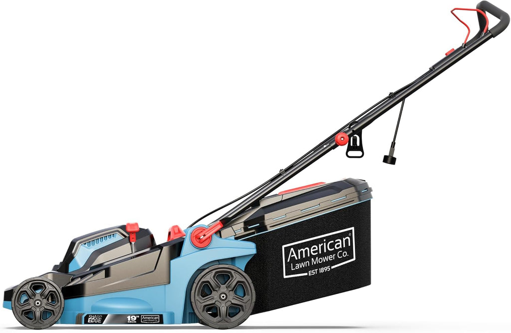 American Lawn Mower Company 51319 19-inch 13-Amp Corded Electric Push Lawn Mower with Grass Bag