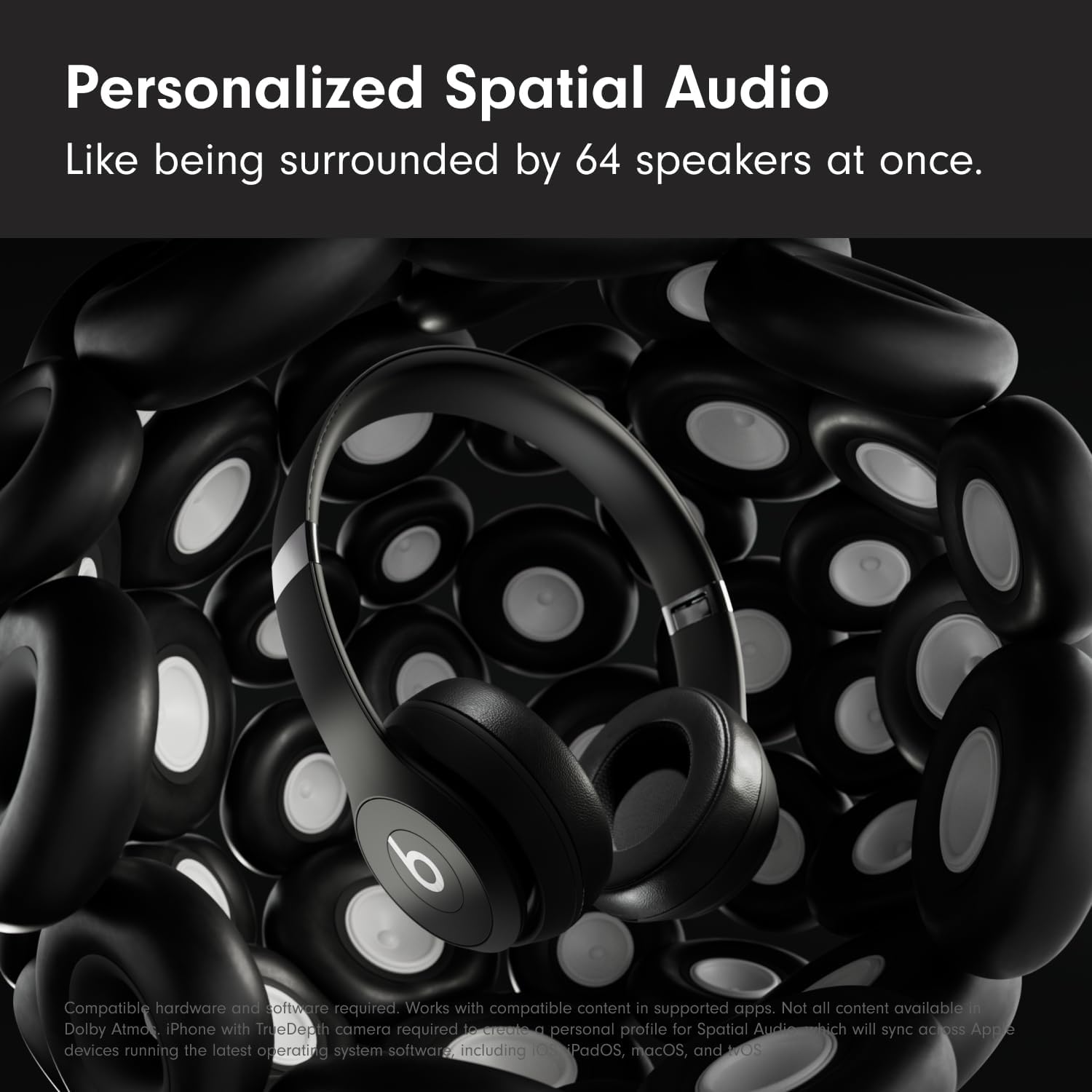Beats Solo 4 Wireless Headphones with 20W Power Adapter - Matte Black