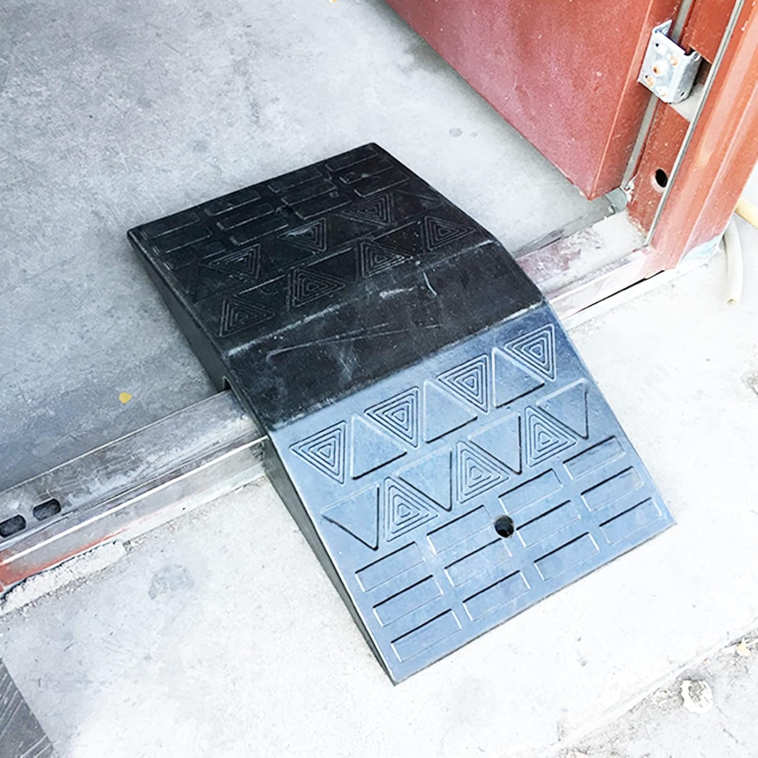 JYDQM Wheelchair Ramp Portable Rubber Ramps for Door Threshold 4. 3 Inch Rise, Portable Entry Ramps for Doorways, Wheelchair Bridge Ramp for Scooter Electric Wheelchairs, YWCG2003647