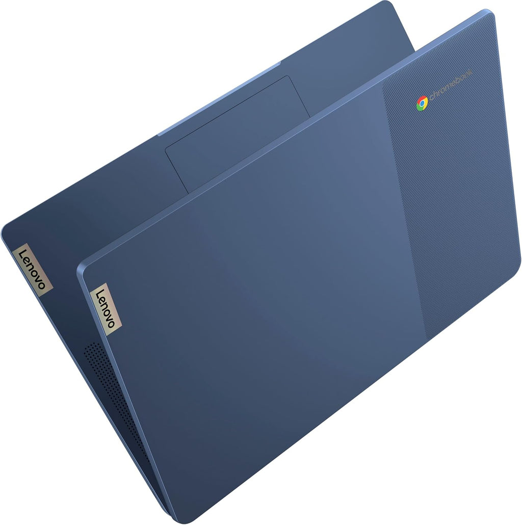 Lenovo IdeaPad Slim 3 14' Chromebook Laptop (14' FHD Touchscreen, 8-Core MediaTek Kompanio 520, 4GB RAM, 128GB(64GB eMMC+64GB SD)), Webcam, 13.5-Hrs Long-Battery Life, IST Card, Chrome OS, Abyss Blue