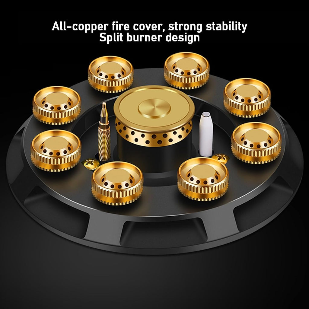 Indoor Gas Stove, NG/LPG Single Burner 5.2kw,Thermocouple Flameout Protection Device Portable Single Stove,for Home(LPG)