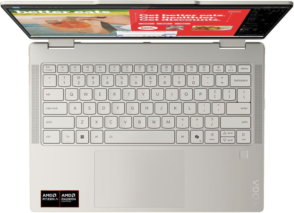 Lenovo Yoga 7 2-in-1 Laptop 14AKP10 - AMD Ryzen AI 5 340 Copilot PC - 14' WUXGA OLED Touch Display, 16GB Memory, 1TB SSD, Yoga Pen, Wi-Fi 7, FP Reader, and Win 11 Home 83JR0003US