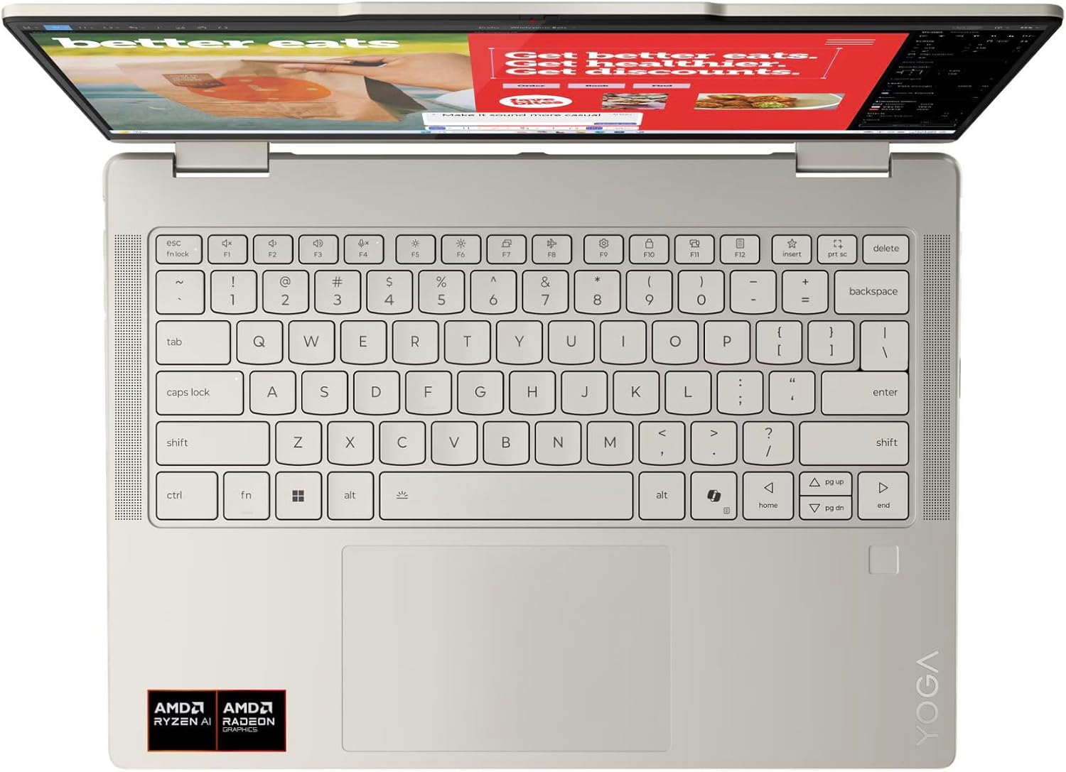Lenovo Yoga 7 2-in-1 Laptop 14AKP10 - AMD Ryzen AI 5 340 Copilot PC - 14' WUXGA OLED Touch Display, 16GB Memory, 1TB SSD, Yoga Pen, Wi-Fi 7, FP Reader, and Win 11 Home 83JR0003US
