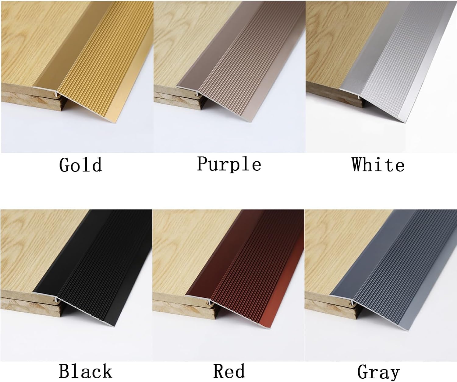 4 Inch Floor Transition Strip Threshold Ramp Aluminum, 36'' Thresholds Reducer for Bridge The Height Gap Between 0.4 to 1.6 Inches for Doorway Ramp Tiles Laminate Planks(Black,450cm(90x5))