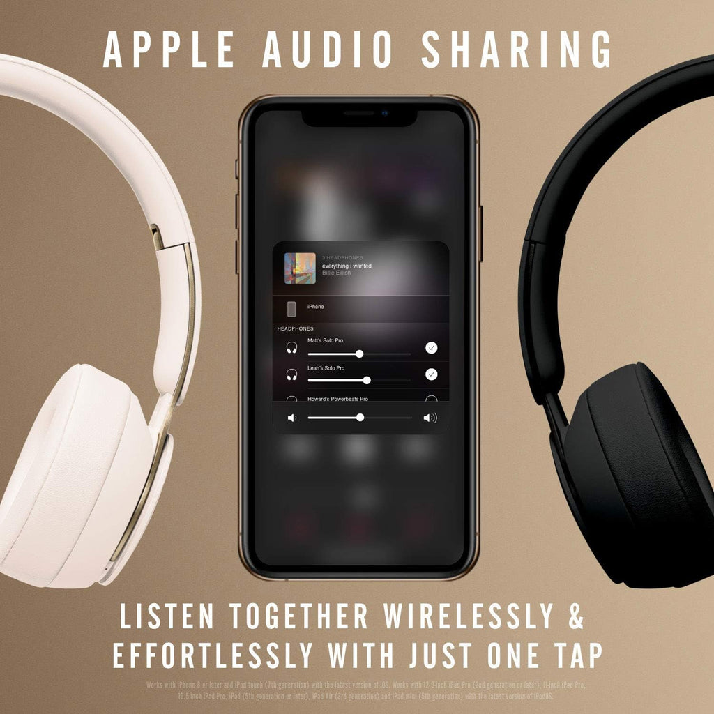 Beats Solo Pro Wireless NC On-Ear Headphones - More Matte Collection Ivory (Renewed)