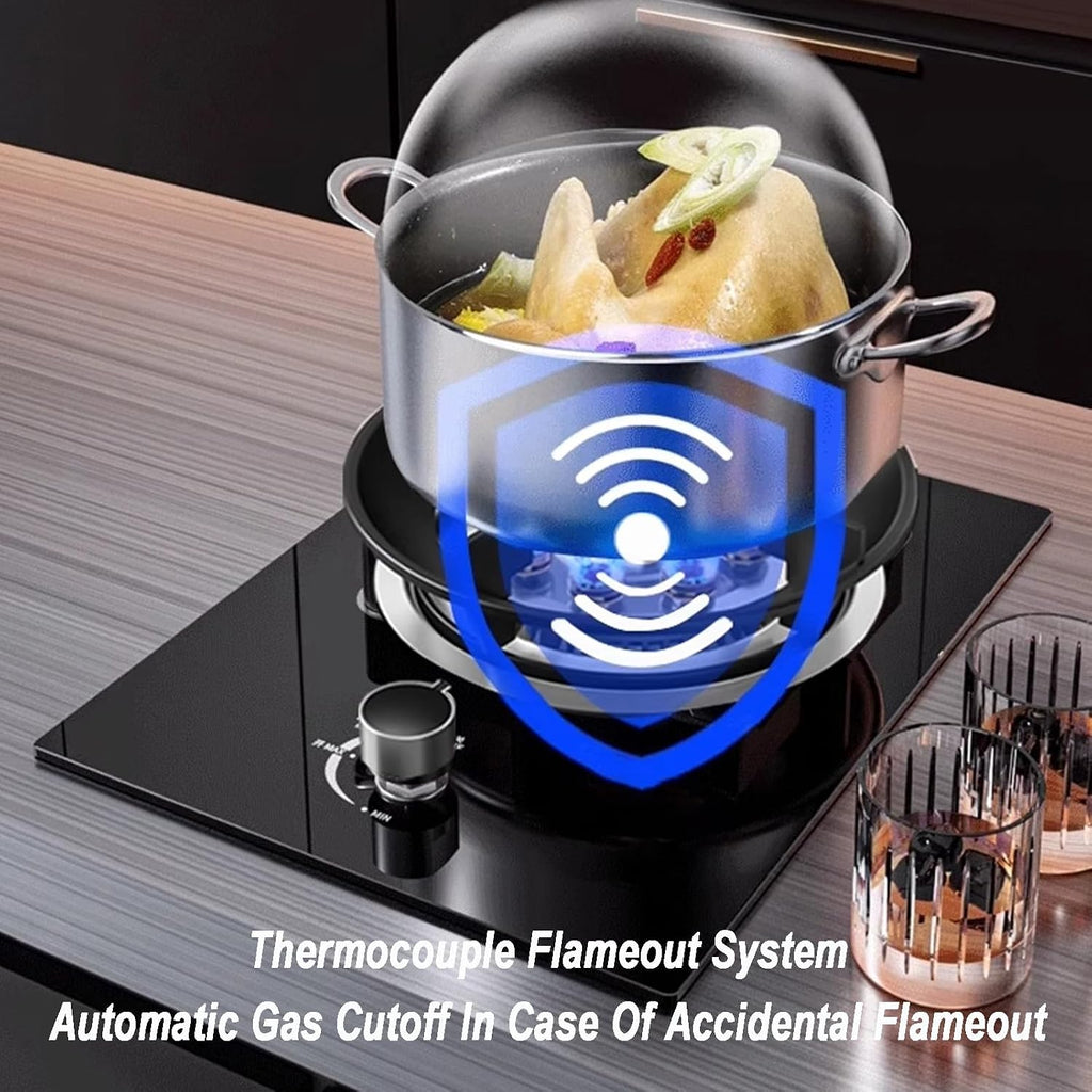 Gas Cooker,Single-burner nine-cavity dual-use, 8.5kW timer gas stove,for Family Restaurants Food Stalls(NG)
