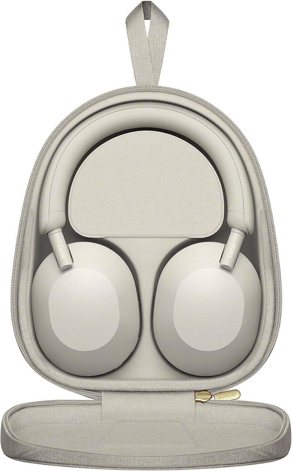 Sony WH-1000XM5-SILVER Wireless Over-Ear Noise Canceling Headphones - Silver with 2 Year Amber Protection Plan (2022)