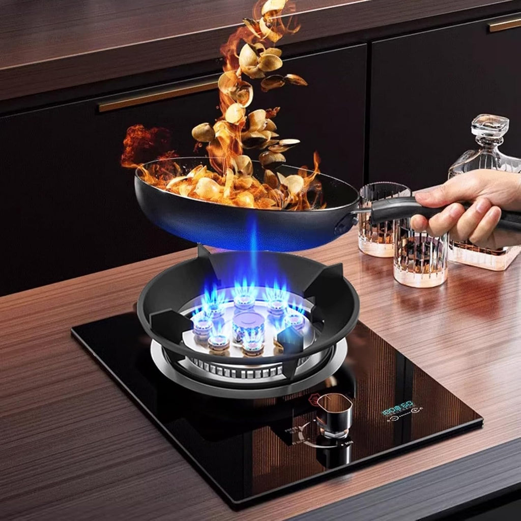 Gas Cooker,Single-burner nine-cavity dual-use, 8.5kW timer gas stove,for Family Restaurants Food Stalls(LPG)
