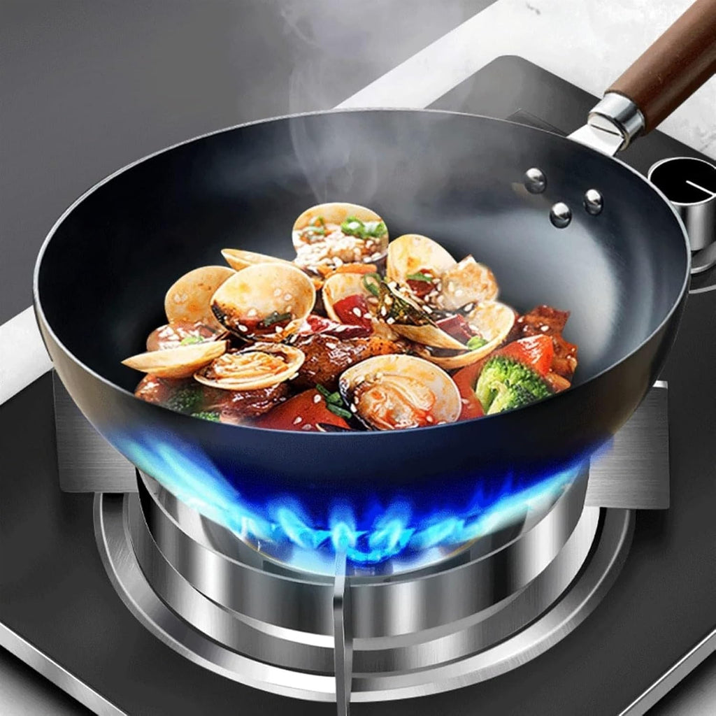 Gas Stove, Built-in 33cm Single Burner Gas Stove, 7.2KW 9-Cavity Timed High Flame, with Flame Failure Protection Device and Cast Iron Pot Rack for Easy Cleaning (Size : NG)
