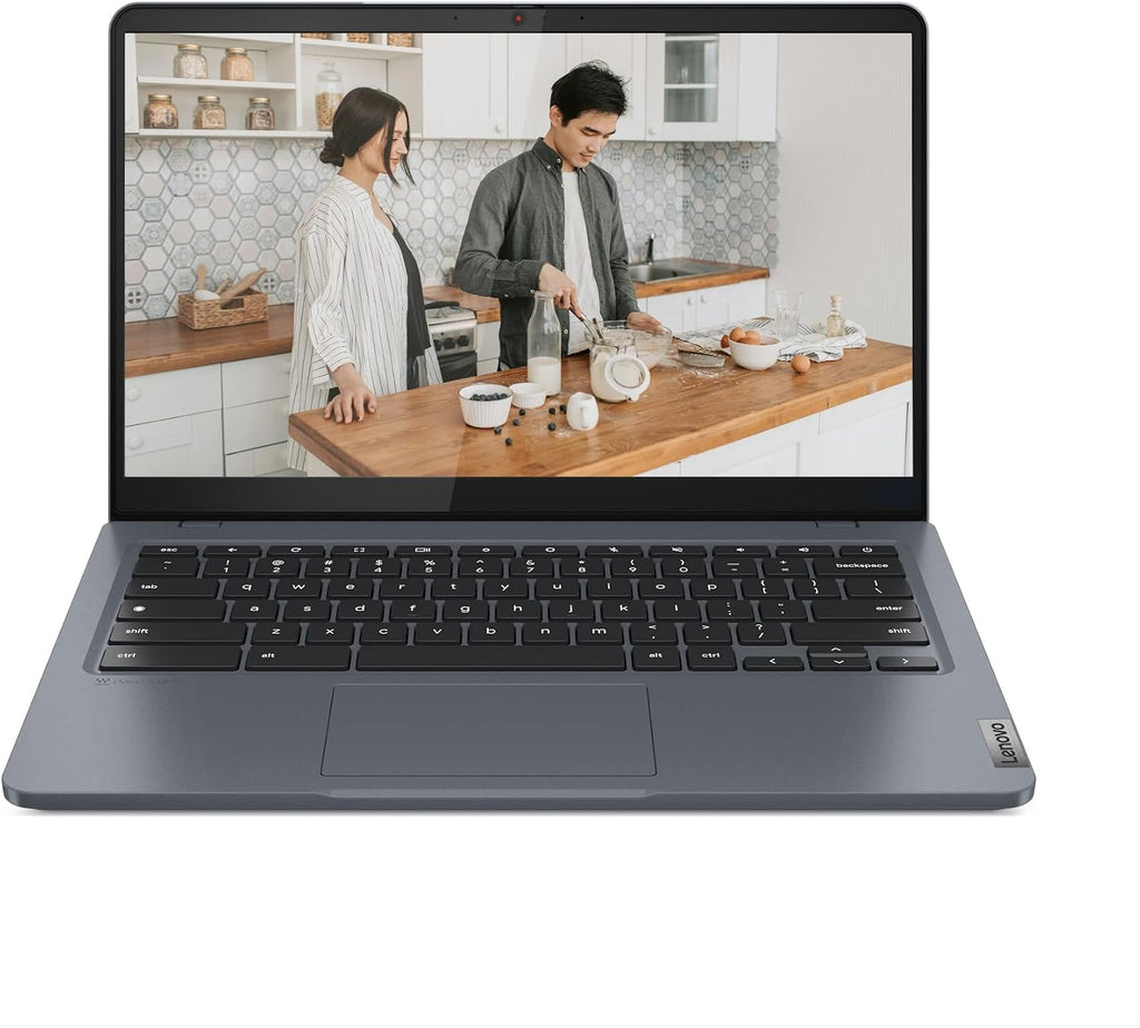 Lenovo IdeaPad Slim 3i Chromebook Plus - 2024 - Lightweight Laptop - Waves MaxxAudio® - 14' FHD Display - HD 1080p Camera - 8GB Memory - 256GB Storage - Intel® Core™ i3-N305 - Storm Grey