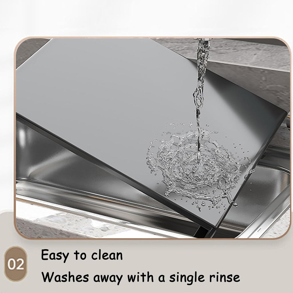 Gas Stove Cover Board 30 Inch Stovetop Cover Induction Cooktop Holder L Folded Edge for Counter Space, Sink, Rv and Electric(80x48x7cm)