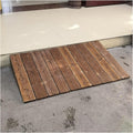Rustic Wood Wheelchair Ramp Threshold Ramp 4' 7' 8' 10' 12' Rise, Kerb/Curb Ramps for Doorway Access Entry, with Non-Slip Surface (Size : 35.4x19.7x4in/90x50x10cm)