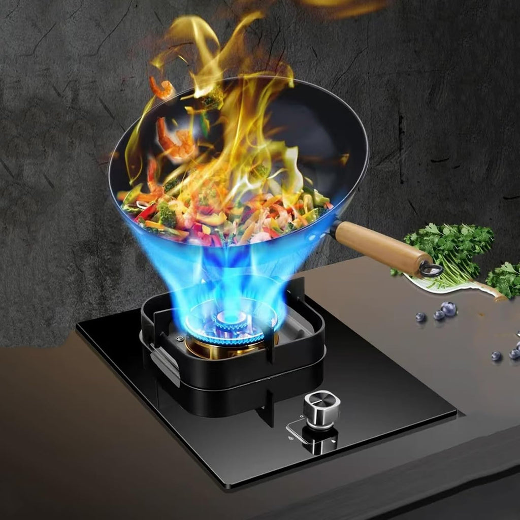 Gas Cooker,Single-Burner 5.2kW Tabletop Gas Stove,Built-in LPG/NG Cooker,for Family Restaurants Food Stalls(NG)