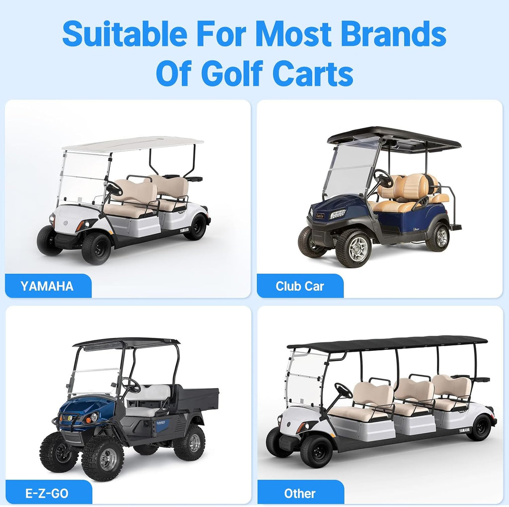 Redodo 48V 100Ah Lithium Golf Cart Battery, Smart 200A BMS, Bluetooth & Low-Temp Protection, 4000+ Deep Cycles LiFePO4 Battery, Max 20.48kW Power Output, Perfect for Golf Carts