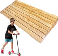Threshold Ramp, Wood Threshold Ramps for Doorways Garden Steps Patio Door, Wheelchairs Ramps with Accessories, Non-Slip Entry Ramp for Wheelchairs Walkers Motorcycle
