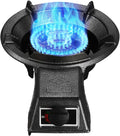 Gas Stove Single Burner,Kitchen Countertop Stove 7KW Gas Stove,Household Liquefied Gas Stove,Black Cast Iron Pot Rack,Energy Saving and Gas Saving