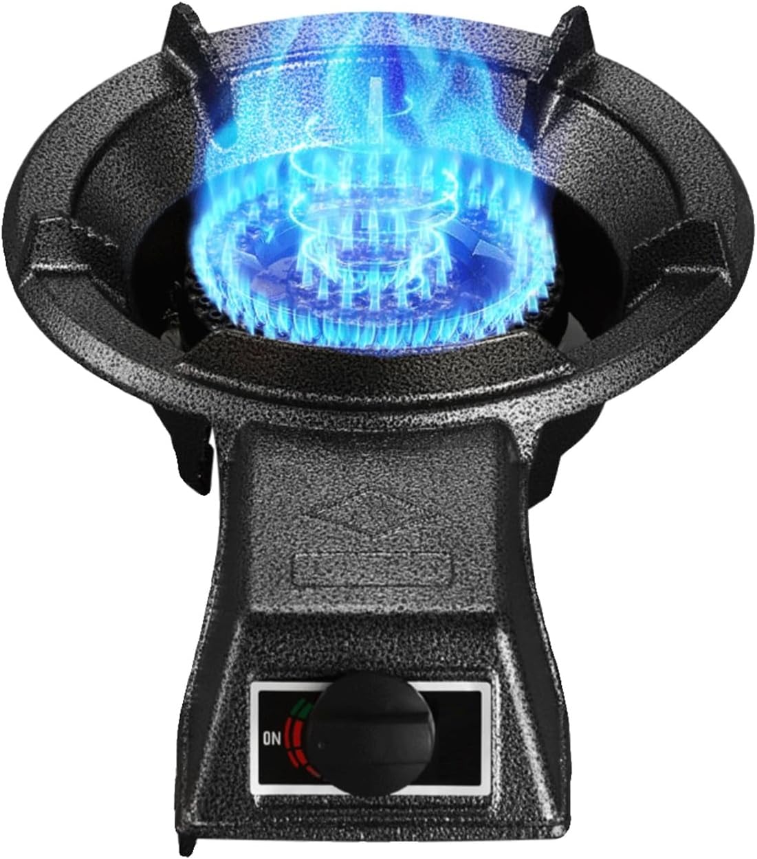 Gas Stove Single Burner,Kitchen Countertop Stove 7KW Gas Stove,Household Liquefied Gas Stove,Black Cast Iron Pot Rack,Energy Saving and Gas Saving