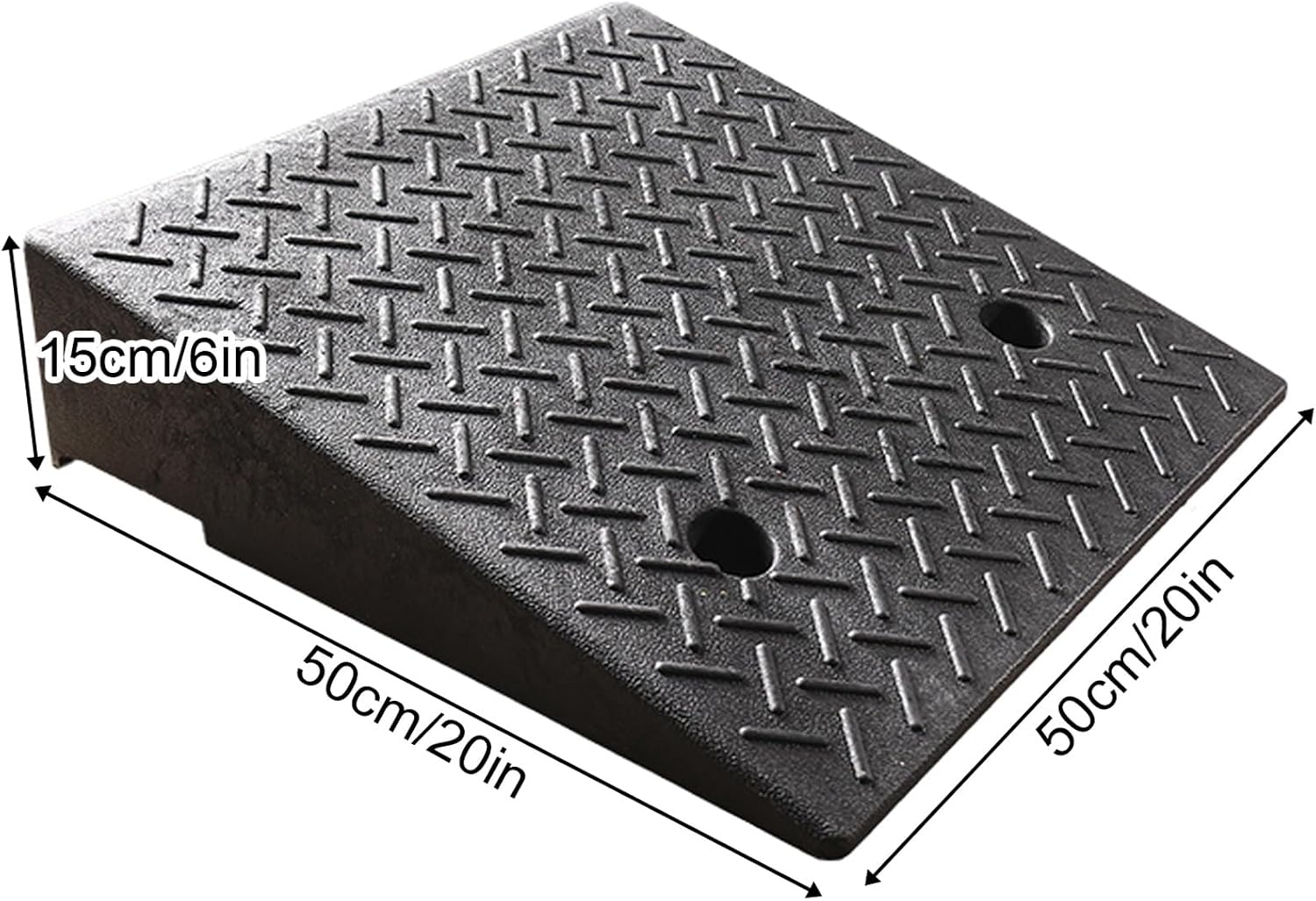 Portable Curb Ramp, Multiple, Threshold Ramp for Home, Sidewalk, Bikes, Motorcycles, Wheelchairs, Good Load-Bearing(50 * 50 * 15cm/20 * 20 * 6in)