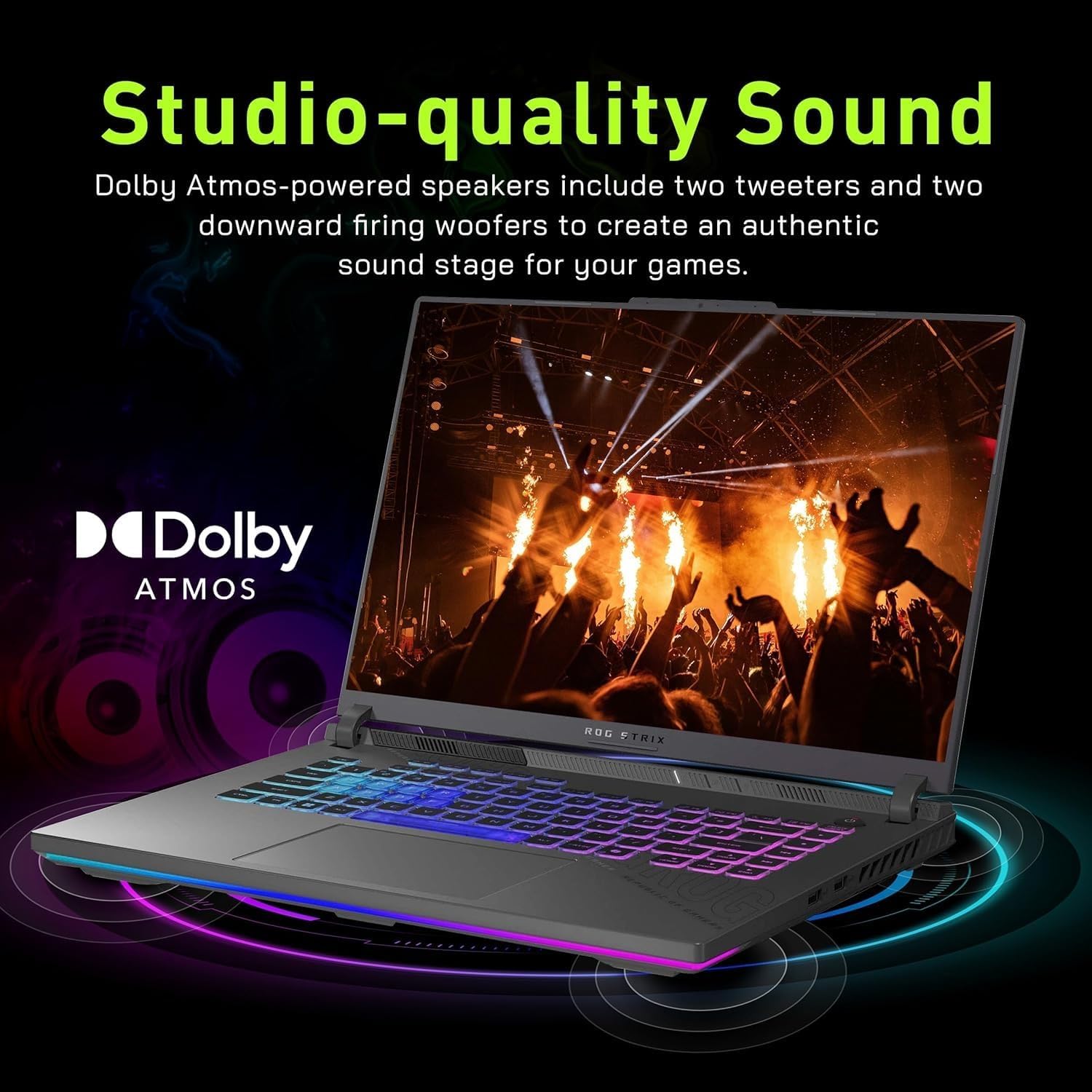 ASUS ROG Strix G16 G614 AI Gaming Laptop 16.0' 165Hz IPS WUXGA Display (AMD Ryzen 9 8940HX, GeForce RTX 5070 Ti 12GB, 32GB DDR5, 1TB PCIe SSD, RGB KB, Win 11 Home) w/DKZ USB Hub - G614PR-G16.R95070TI