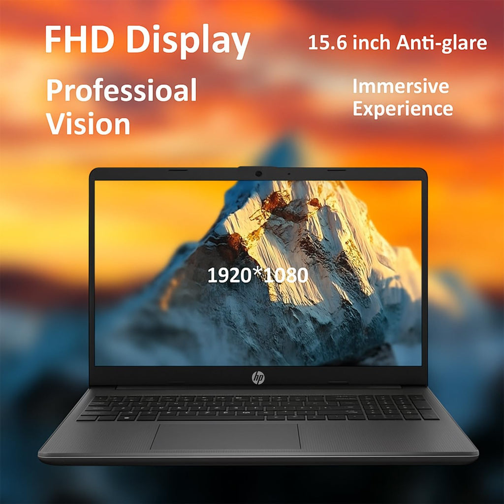 HP Business Laptop with Microsoft Office 365, AMD Ryzen 5 5500U Processor (Beats i7-1165G7), 15.6' FHD Display, 16GB RAM, 512GB SSD, Ethernet RJ-45, SD Card Reader, HDMI, Windows 11 Pro, WOWPC USB