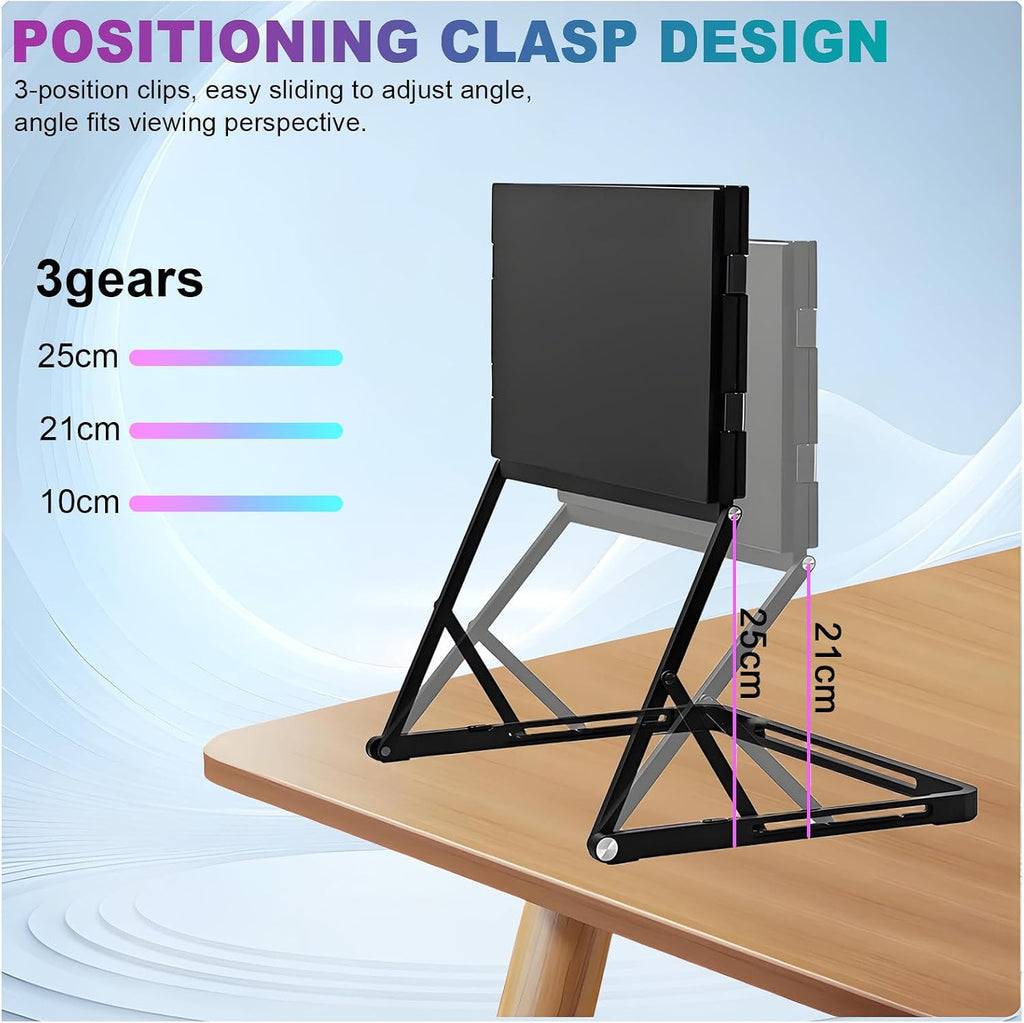 Laptop Screen Extender Monitor, 15.6' Triple Monitor FHD 1080P HDMI/Type-C Extended Monitor Just 1 Cable for 3 Screens for Laptops with 360° Rotation Compatible with Windows Mac Travel Work
