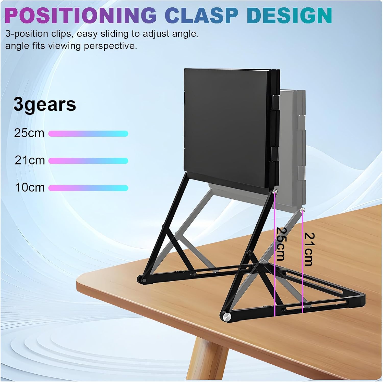 Laptop Screen Extender Monitor, 15.6' Triple Monitor FHD 1080P HDMI/Type-C Extended Monitor Just 1 Cable for 3 Screens for Laptops with 360° Rotation Compatible with Windows Mac Travel Work