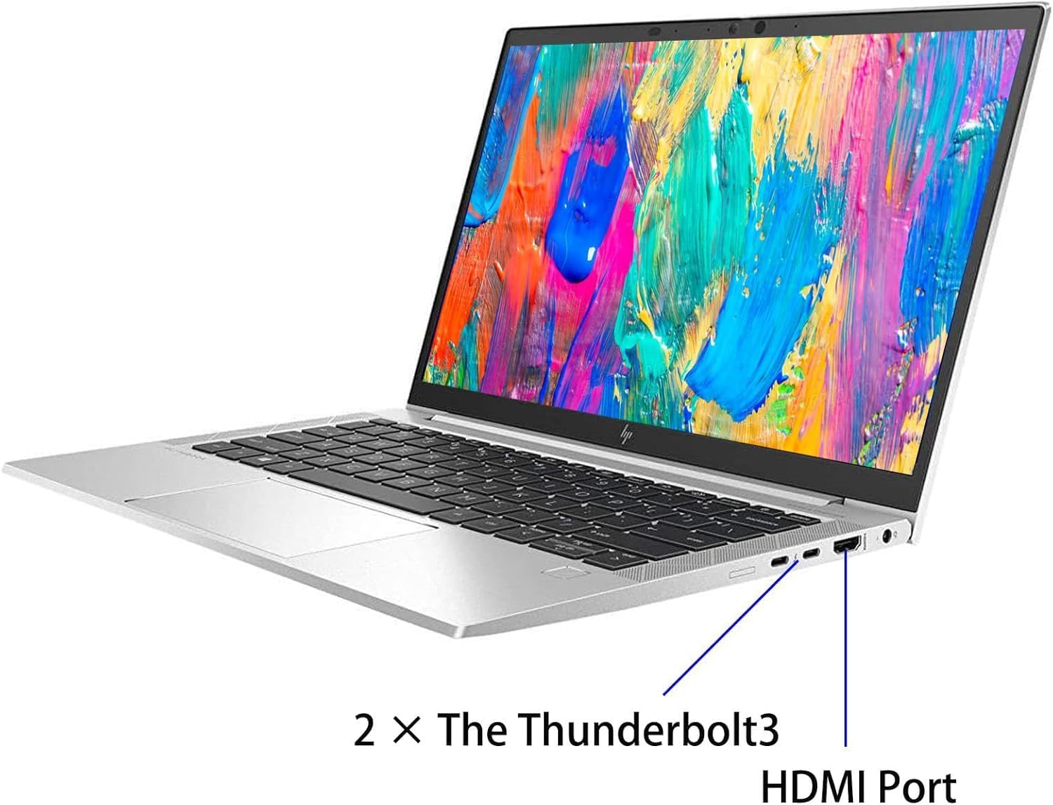 HP EliteBook 830 G7 Business Laptop, 13.3' FHD Notebook, Intel i5-10310U, 16GB RAM, 256GB SSD, Backlit Keyboard, CAM, Windows 11 Pro(Renewed)