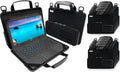 UZBL 13-14 Inch Always-on Chromebook Protective Hard Case with Accessory Pouch and Adjustable Shoulder Strap (20 Pack)
