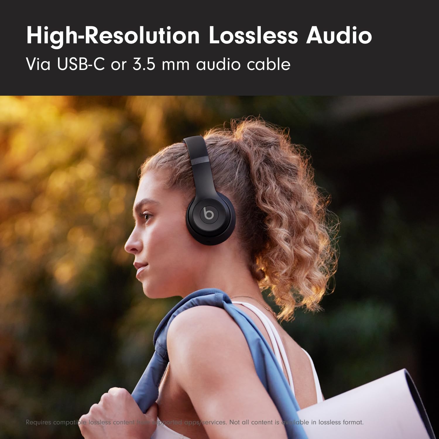 Beats Solo 4 Wireless Headphones with 20W Power Adapter - Matte Black