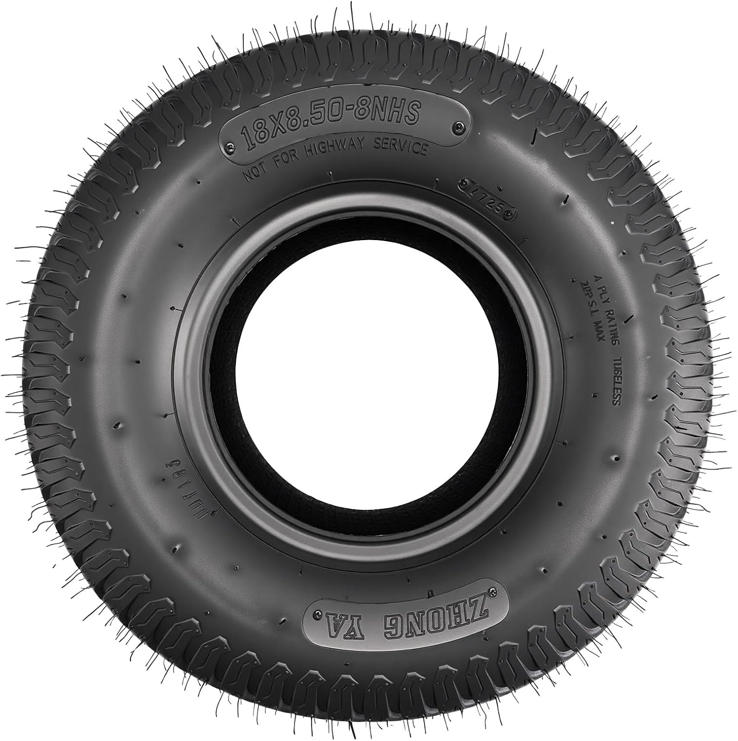 KAX 18x8.5-8 Lawn Mower Tires,18x8.5-8 Mud Tires for Off-Road, Golf Carts,4 Ply, 2Pcs,Tubeless Z-160
