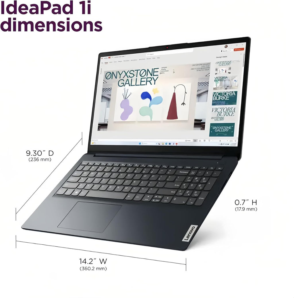 Lenovo IdeaPad 1i 15.6' FHD Touchscreen Laptop, Intel 13th Gen Core i5-1335U, Copilot AI, Webcam with Privacy Shutter, Numeric Keypad, Wi-Fi 6, Windows 11 Home, w/Mouse (24GB RAM | 1TB SSD)