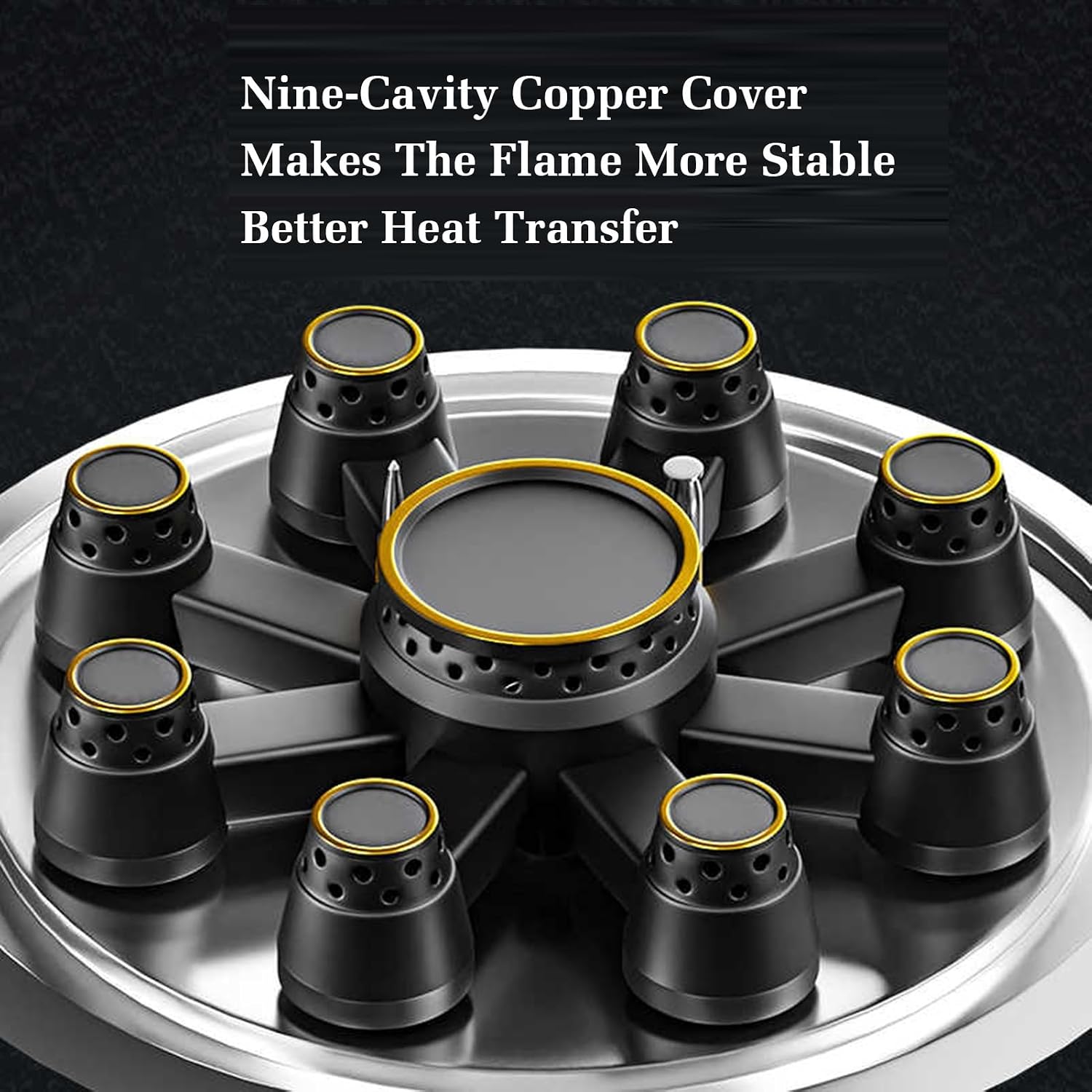 Camping Gas Stove 1 Burner,5.2KW Portable Stainless Steel Cooktop,with Flameout Protection,Lightweight for Outdoor Travel Hiking(LPG)