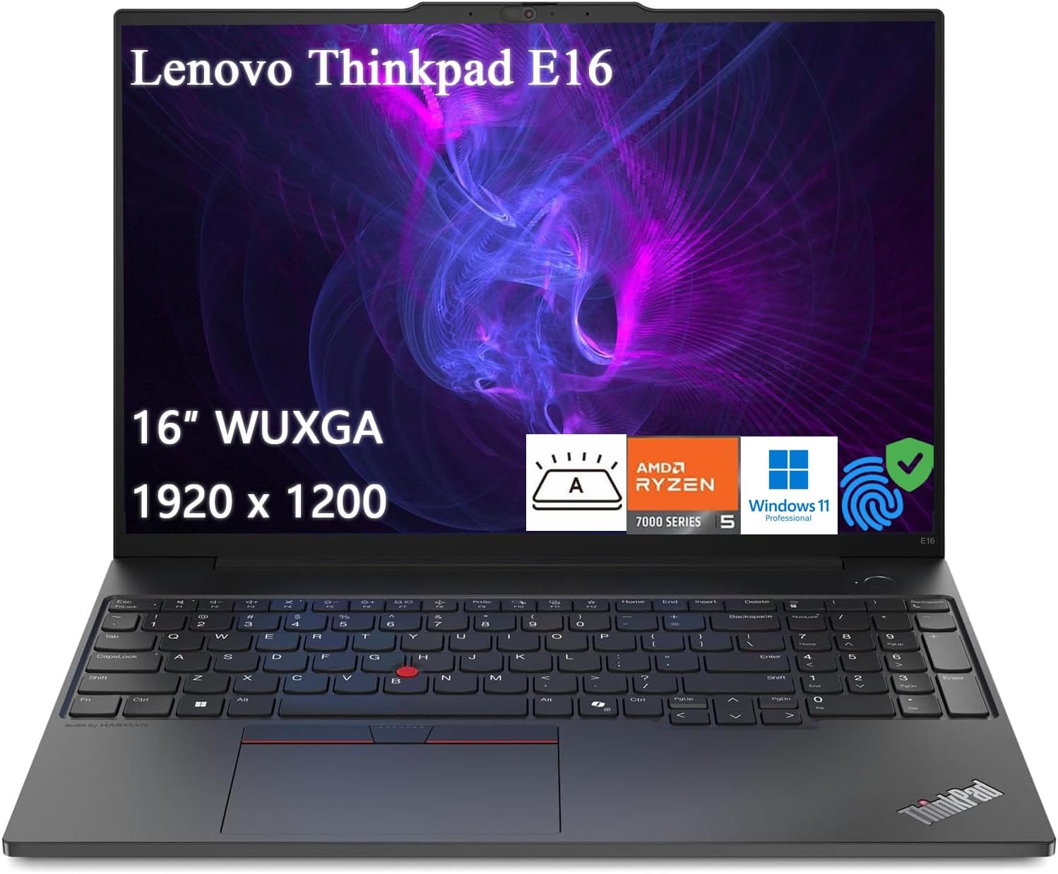 Lenovo ThinkPad E16 Business Laptop, 16' WUXGA, AMD Ryzen 5 7530U (Beat i7-1165G7), Up to 4.5GHz, 40GB RAM, 1TB PCIe SSD, Fingerprint, HDMI, RJ-45, Wi-Fi 6, Backlit, Windows 11 Pro, with 5ave Kit