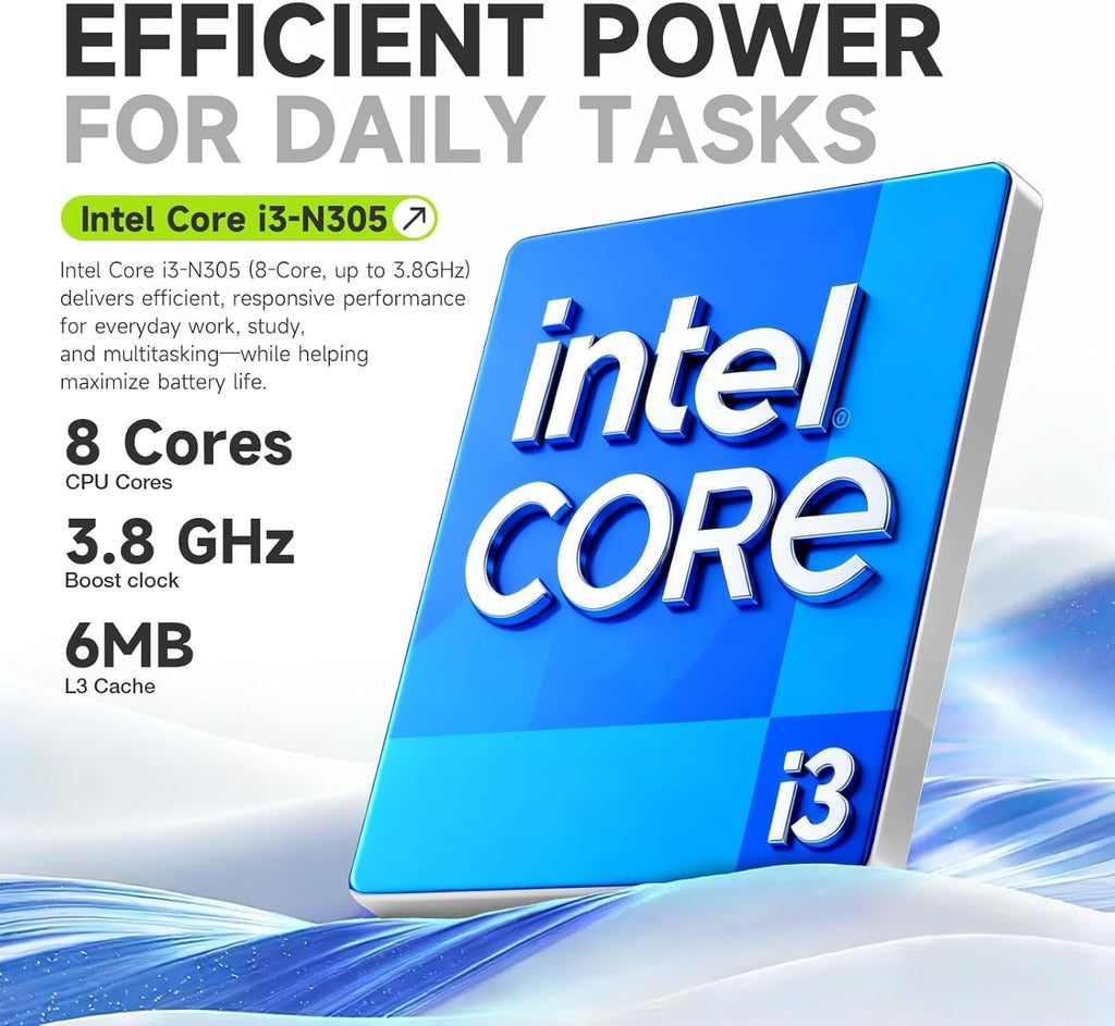 HP 2026 17 inch laptops, 16GB RAM 2TB SSD, Intel Core i3-N305, 17.3' FHD IPS, Up to 9.5 Hours Battery Life–Business Laptop for Work & Students, Type-c, Windows 11 with Office 365 for The Web