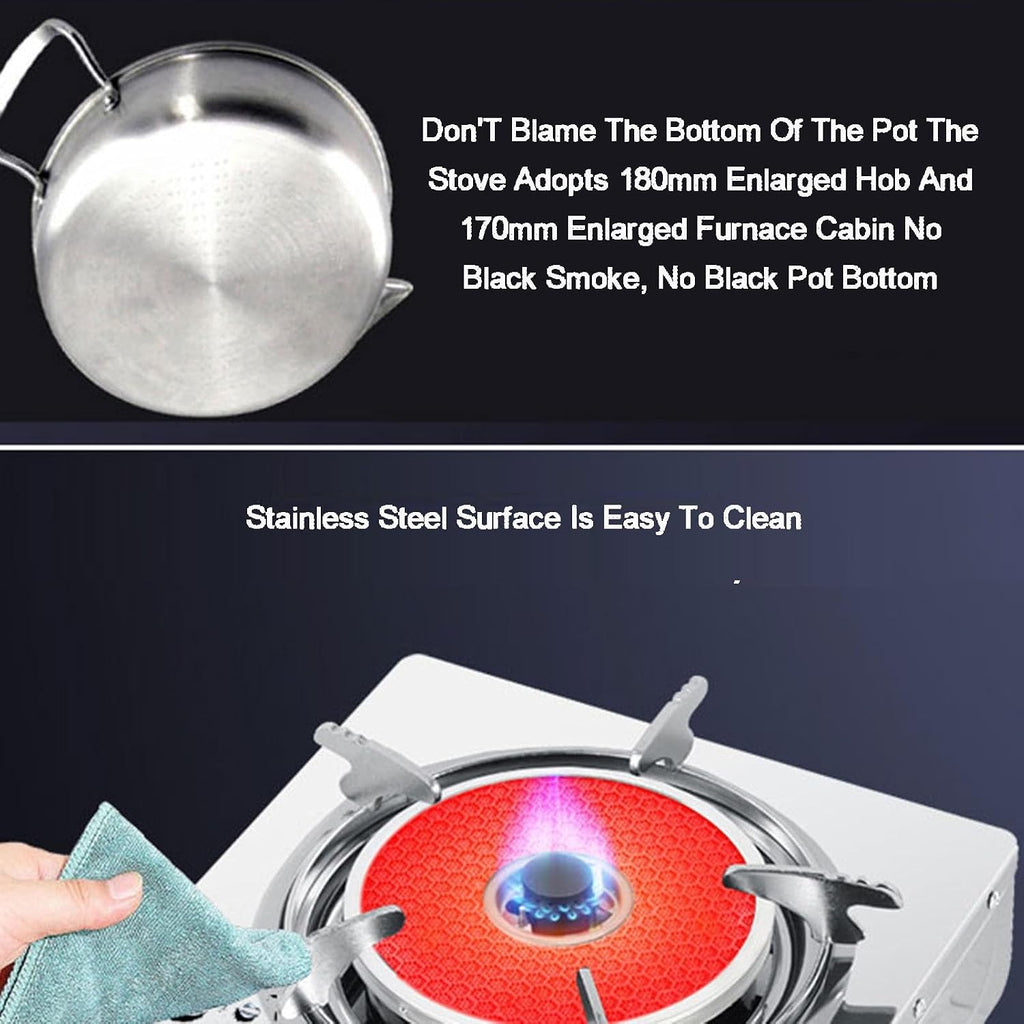 Single Burner Propane Stove,Portable Gas Propane Stove 1 Burner,Home Kitchen with Flameout Protection,for Indoor and Outdoor Kitchen Cooking