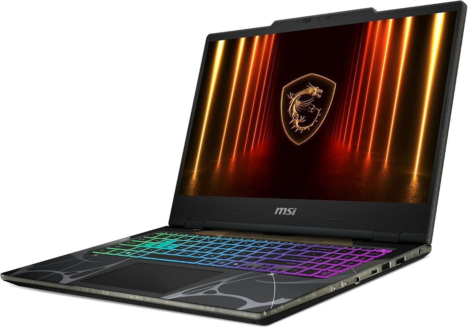 MSI Cyborg 15 B2RWFKG-071US 15.6' Gaming Notebook - Full HD - 144 Hz - Intel Core 7 240H - 16 GB - 512 GB SSD - Translucent Black - Intel Chip - 1920 x 1080 - Windows 11 Home - NVIDIA GeForce RTX 5060