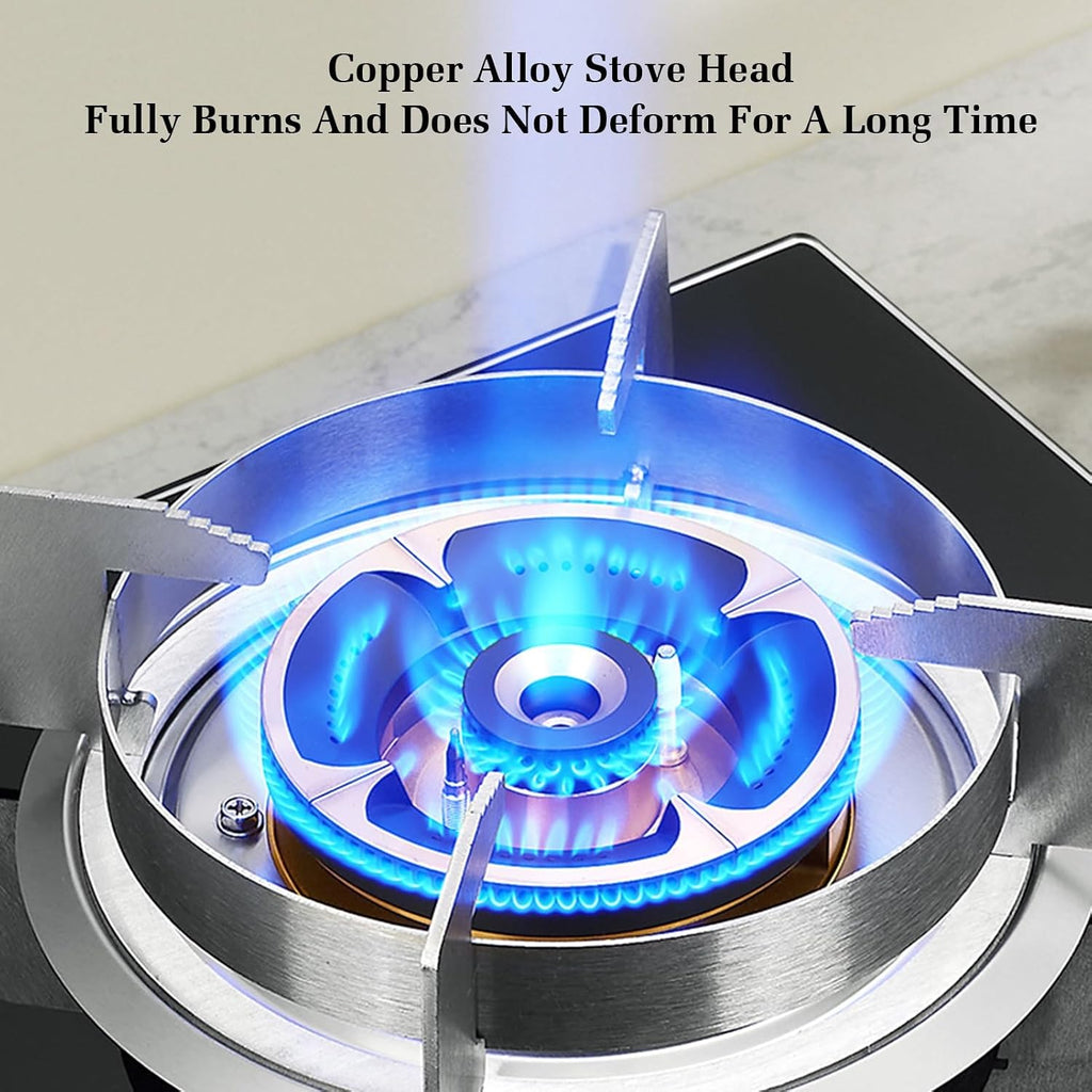Gas Cooker 1 Burner,5.2KW Kitchen Counter Top Stove,Gas/LP Gas Conversion Stove,with Flameout Protection and Timer,for Home Kitchen(LPG)