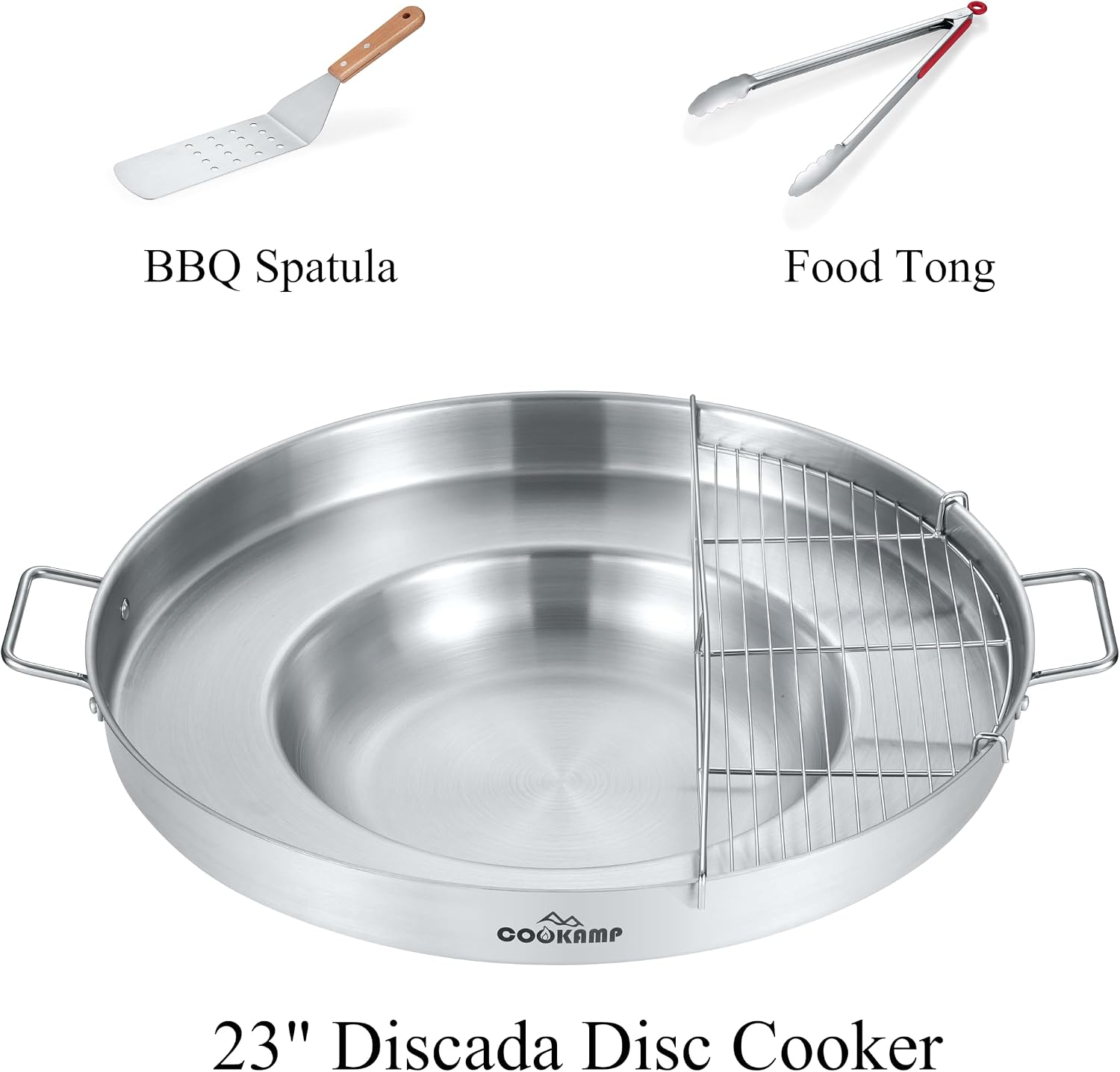 COOKAMP Propane Burner for Outdoor Cooking (Concave Comal Set)