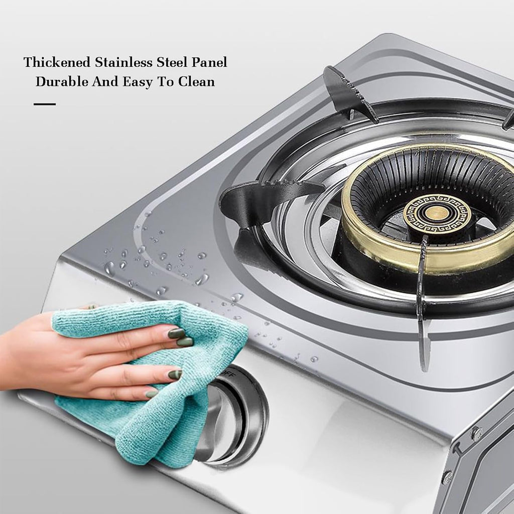 37cm Gas Stove,Single Burner,5.2KW Gas Stove,Gas/LP Gas Conversion Stove,with Flameout Protection,for Home Kitchen(LPG)
