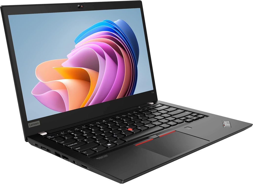 Lenovo Thinkpad T14 (Gen 1) 14'' Laptop, i5 10310U 1.7Ghz, 16GB DDR4, 256GB NVMe SSD, 1080p Full HD, Thunderbolt 3, HDMI, Webcam, Windows 11 Pro (Renewed) Black