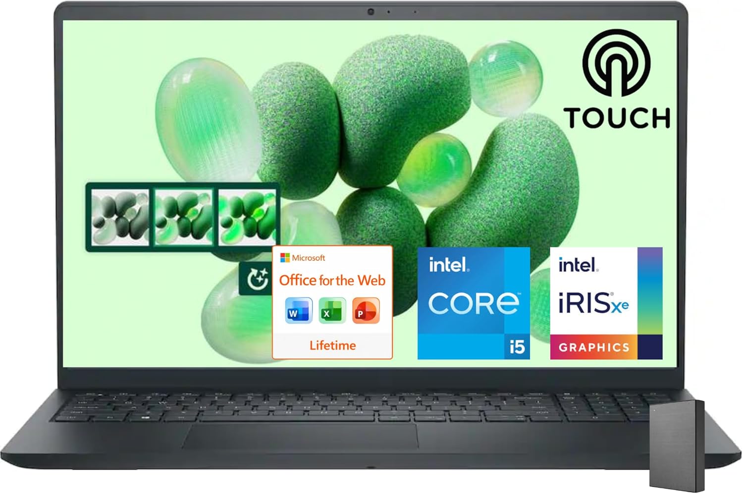 Dell Inspiron 15.6' FHD Touchscreen Business Laptop, 13th Gen Intel Core i5 (Beat i7-1250U), 32GB RAM, 1TB SSD, Win 11, Office 365 for Web, USB-C, no Mouse