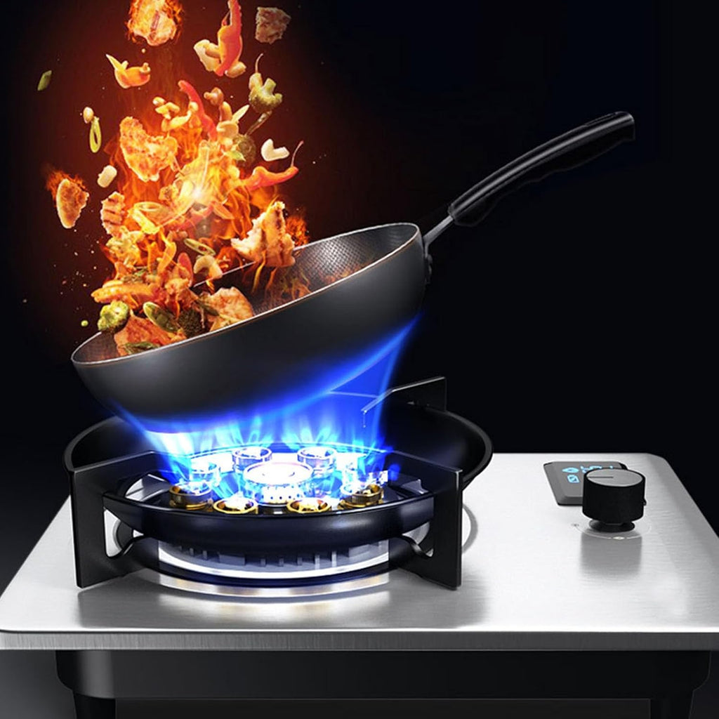 Gas Stove,Stainless Steel Cooktop,Liquefied Gas Furnace,Desktop Embedded with Flame Out Protection,Suitable for Outdoor Camping in Apartments,1 Burners
