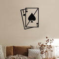 Vivazle Ace of Spades Metal Wall Art - Premium Playing Card Wall Decor - Casino Style 3D Steel Sculpture - Man Cave, Game Room Decor - 3 Sizes (*26' W x 30' H / 66x76cm)