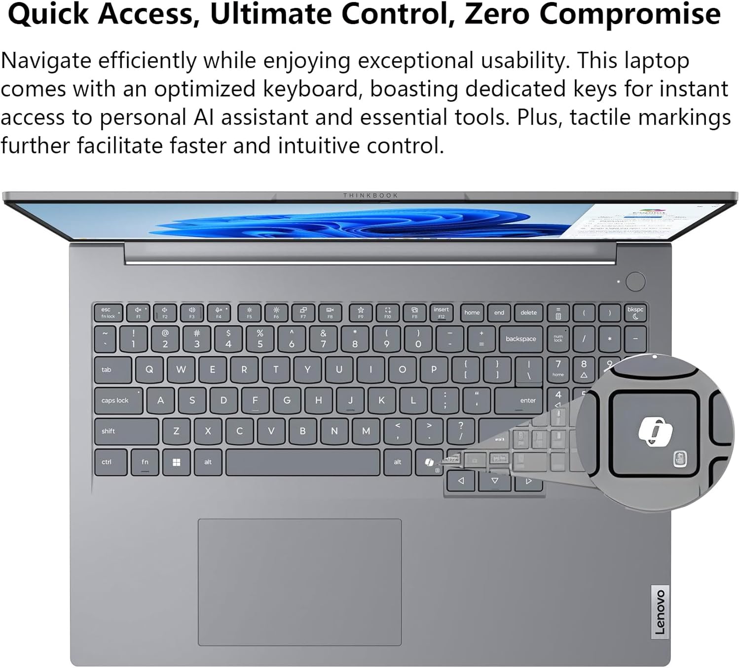 Lenovo ThinkBook 16 Gen 8 Business AI PC Laptop Computer, 16' FHD+, Intel 16-Core Ultra 7 255H, 32GB DDR5, 1TB PCIe SSD, WiFi 6E, Fingerprint Reader, Bluetooth 5.3, Windows 11 Professional