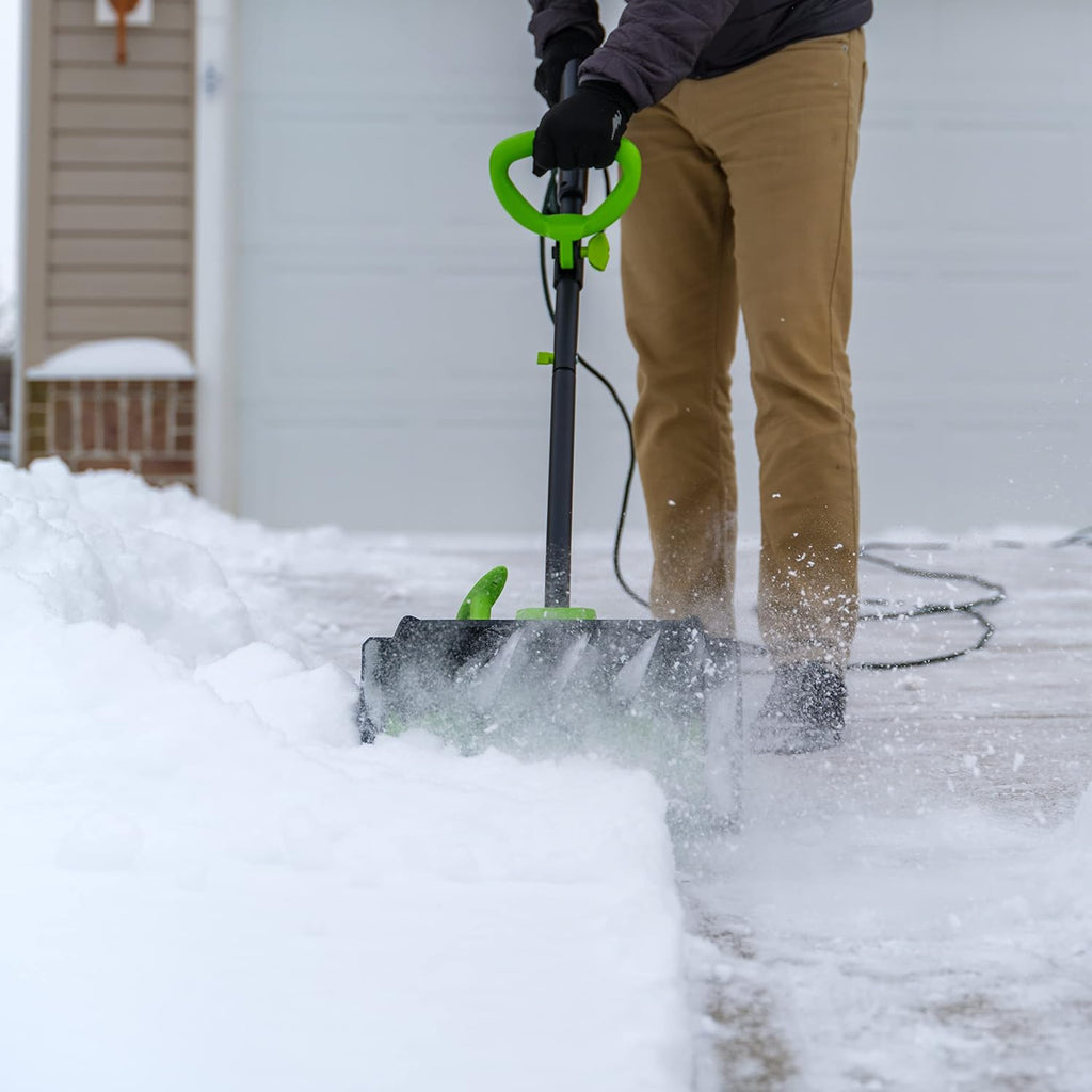 Earthwise SN70016 Electric Corded 12Amp Snow Shovel, 16' Width, 430lbs/Minute