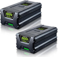FERRYBOAT 5.0Ah 80V GBA80200 Replacement for Greenworks 80V Battery GBA80200 GBA80250 GBA80400 GBA80500 Compatible with Greenworks 80V Max Series Cordless Power Tools Two Packs